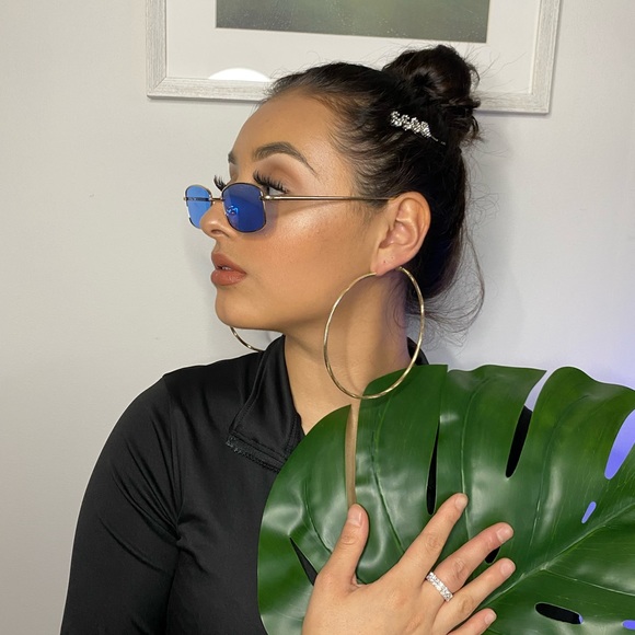 Bougie Gold Trendy Rim Sun Glasses - Picture 7 of 8